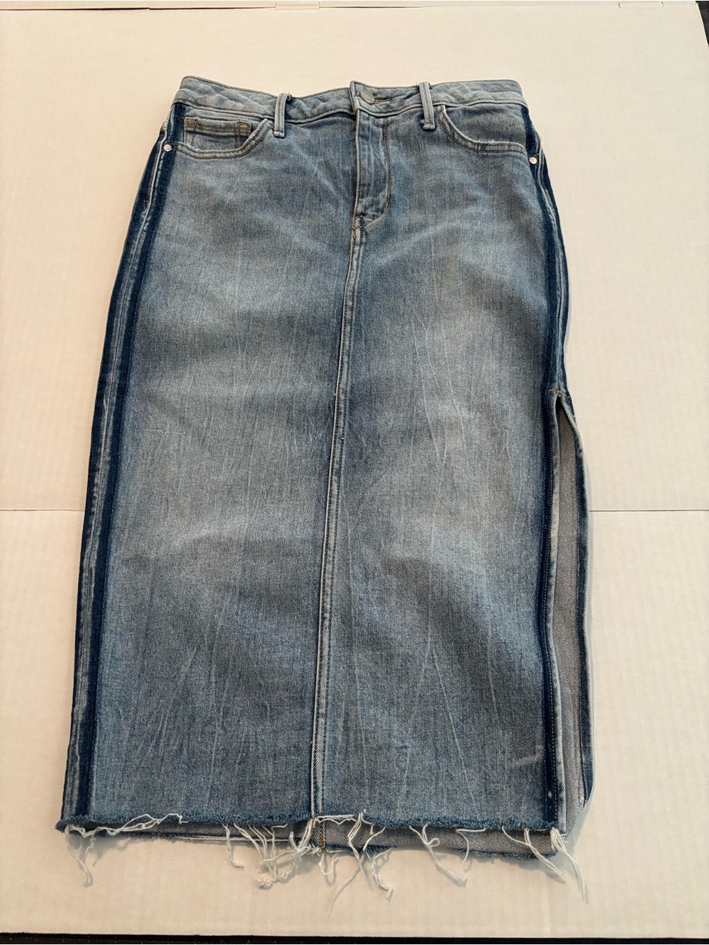 Sam Edelman Light Blue Denim Maribelle Skirt